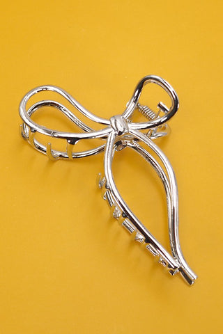 Silver Metallic Claw Clip