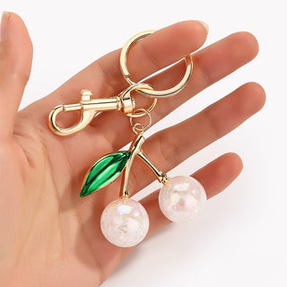 Cherry Pearl Bag Charm
