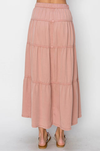Rosewood Tiered Skirt