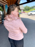 pink vegan jacket