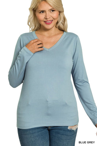 V Neck Butter Soft Layering T