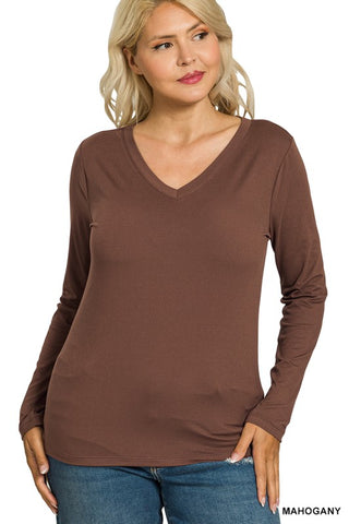 V Neck Butter Soft Layering T
