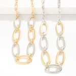 Uptown Oval Link Necklace