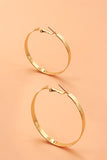 Modern Flat Hoop Earrings