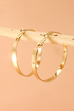 Modern Flat Hoop Earrings