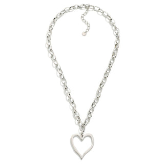 Lennon Heart Link Necklace