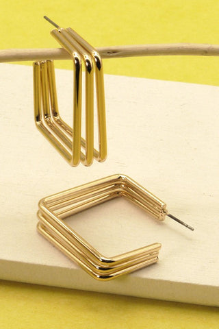 Square Hoop Earrings