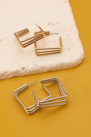 Square Hoop Earrings