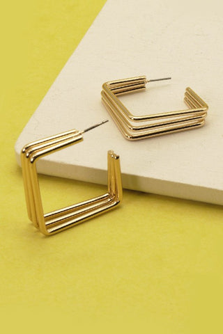 Square Hoop Earrings