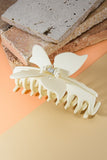 Butterfly Claw Clip Off White
