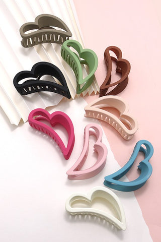 Heart Hair Claw Clip