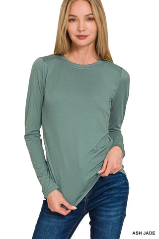Round Neck Butter Soft Layering Top