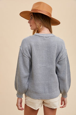 Henley Sweater Back