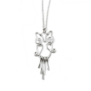 Silver Sage Owl Necklace