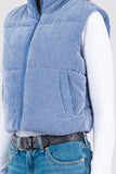 Blue Puffer Vest