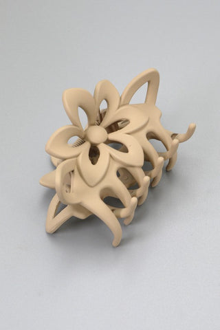 Flower Accent Hair Claw
