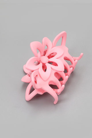 Flower Accent Hair Claw