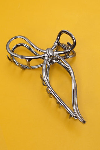 Black Metallic Claw Clip