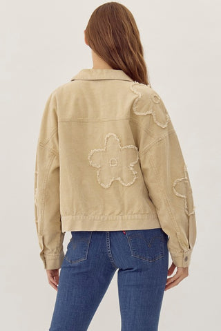 Frayed Flower Jacket back