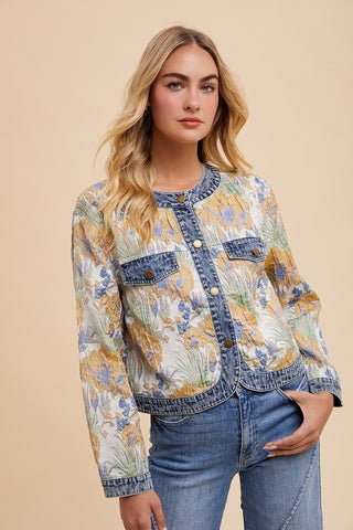 Meadow Muse Denim Contrast Jacket