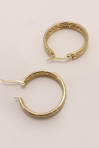 Textured Hoop Earrings