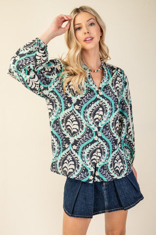 Serene Waves Blouse