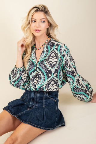 Serene Waves Blouse