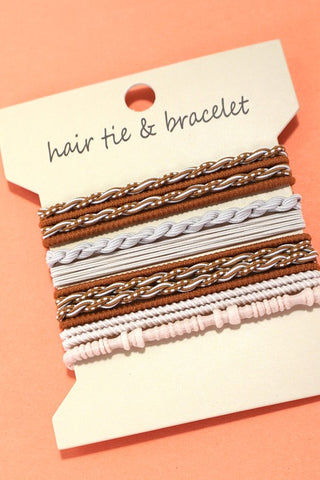 Bracelet Hair Tie Set