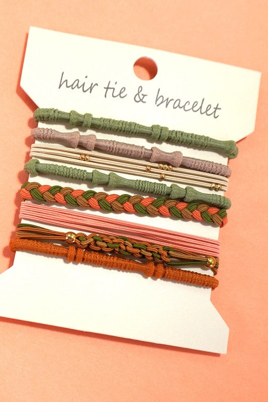 Bracelet Hair Tie Set