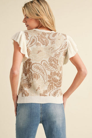 Floral Whispers Sweater back