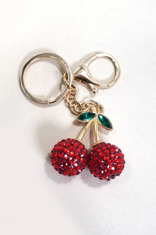 Cherry Glitz Bag Charm