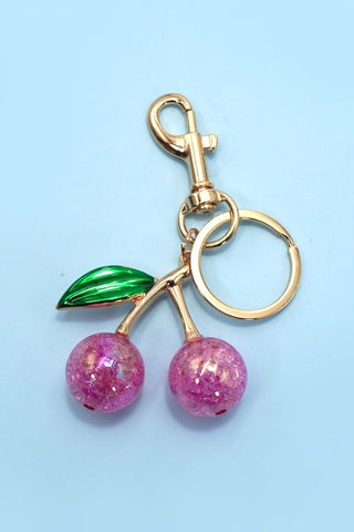 Cherry Pearl Bag Charm