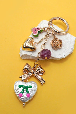 Berry Luxe Bag Charm