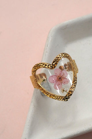 Tarnish Free Floral Rings