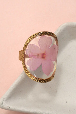 Tarnish Free Floral Rings