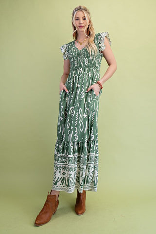 Matcha Meadow Dress