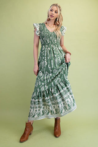 Matcha Meadow Dress