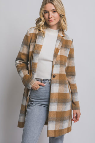 Golden Glen Plaid Coat
