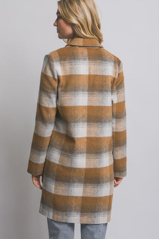 Golden Glen Plaid Coat