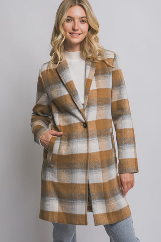 Golden Glen Plaid Coat