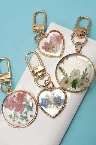 Pressed Blossom Bag Charm