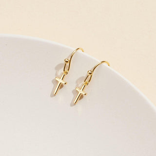 Itty Bitty Cross Earrings