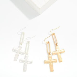 Modern Faith Drop Earrings