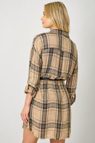 Laramie Plaid Shirt Dress