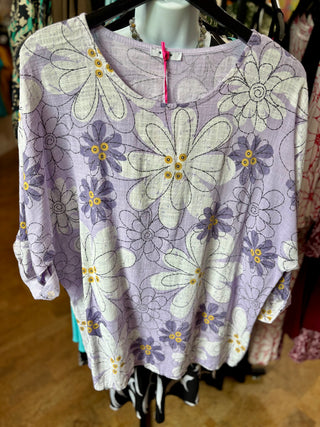 Daisy Print Top