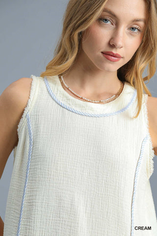 Seaside Stitch Top