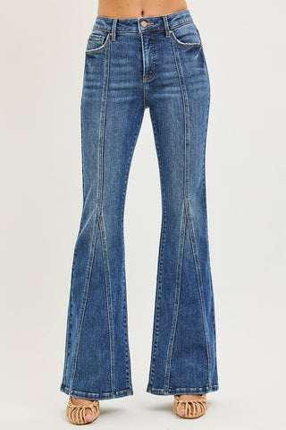 Woman wearing jeans and heels