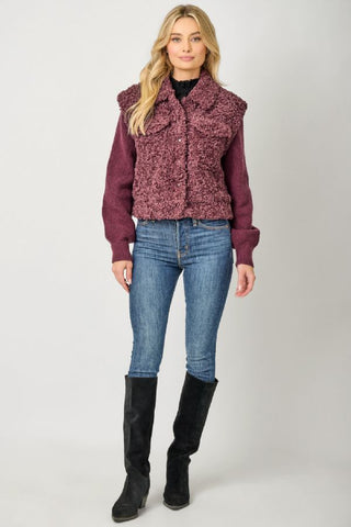 Merlot Cozy Blend Jacket