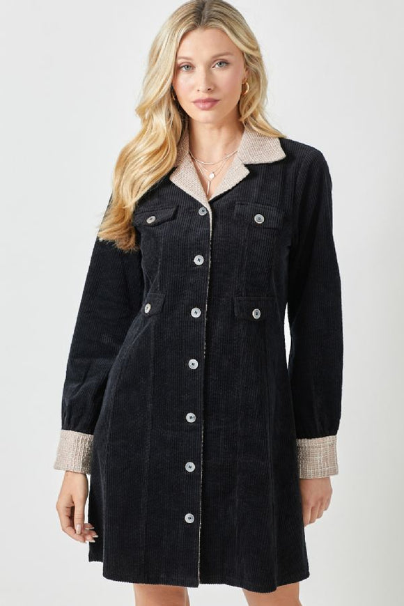 Corduroy Jacket Dress