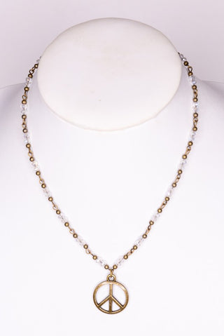 Peace Bronze Necklace